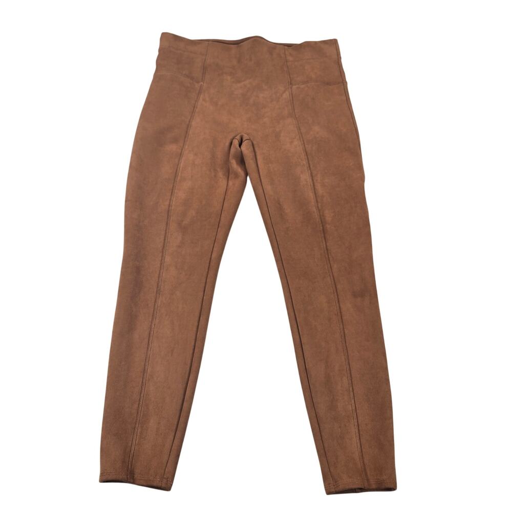 SPANX High Rise Suede Like Leggings in‎ Rich Caramel Women's Size 1X
